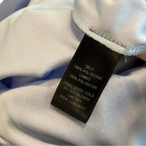 Lulu’s Wondrous Water Lilies Periwinkle Blue Paisley Print Dress - Size M - Picture 6 of 8